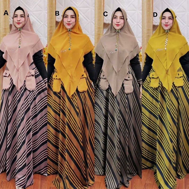 Gamis / Maxy Home Dress Flower Ori TRQ / SYARI ALEXA BY CUPIN (PO 25 DESEMBER)