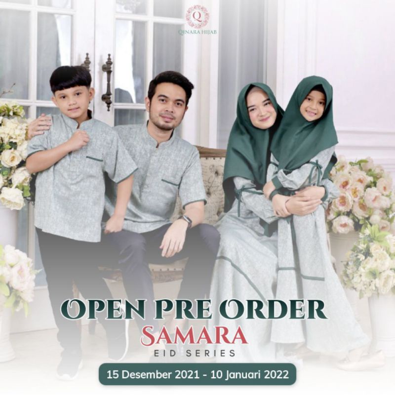 SARIMBIT SAMARA EID SERIES BY QINARA HIJAB ORIGINAL [Close PO 10 Januari 2022 Estimasi Ready 30 Mare