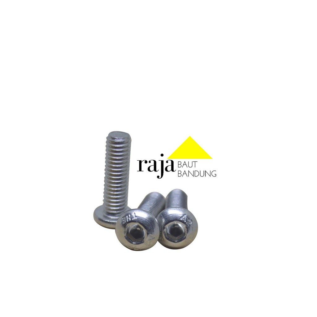 Baut Button L SS 6x20 / Baut 10