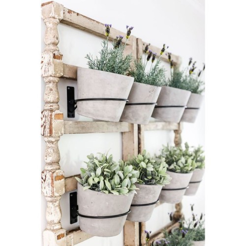 RAK POT BUNGA BUNDAR gapot gantungan pot lingkaran bulat stand holder pot tempel dinding