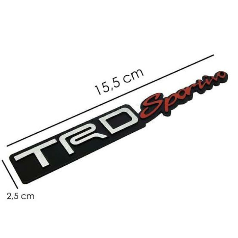 Emblem TRD Sportivo - Tulisan Mobil TRD Sportivo - Logo Mobil TRD Sportivo (Chrome Badges)