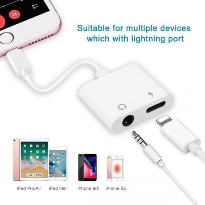 Converter Iphone Lightning To Jack Audio 3.5mm , Lightning Charger For Iphone JH009