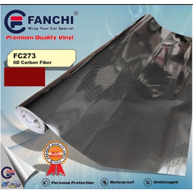 Sticker Fanchi FC273 Carbon 6D Fiber Fanchi Super Glossy Premium Wrap