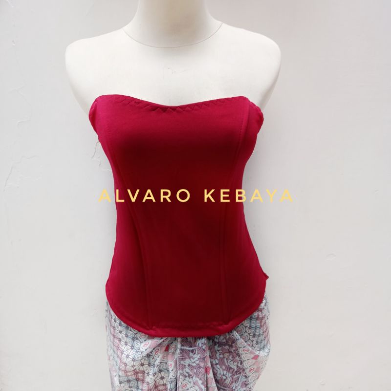 Bustier kemben longtorso kamisol dalaman kebaya kutubaru murah ready