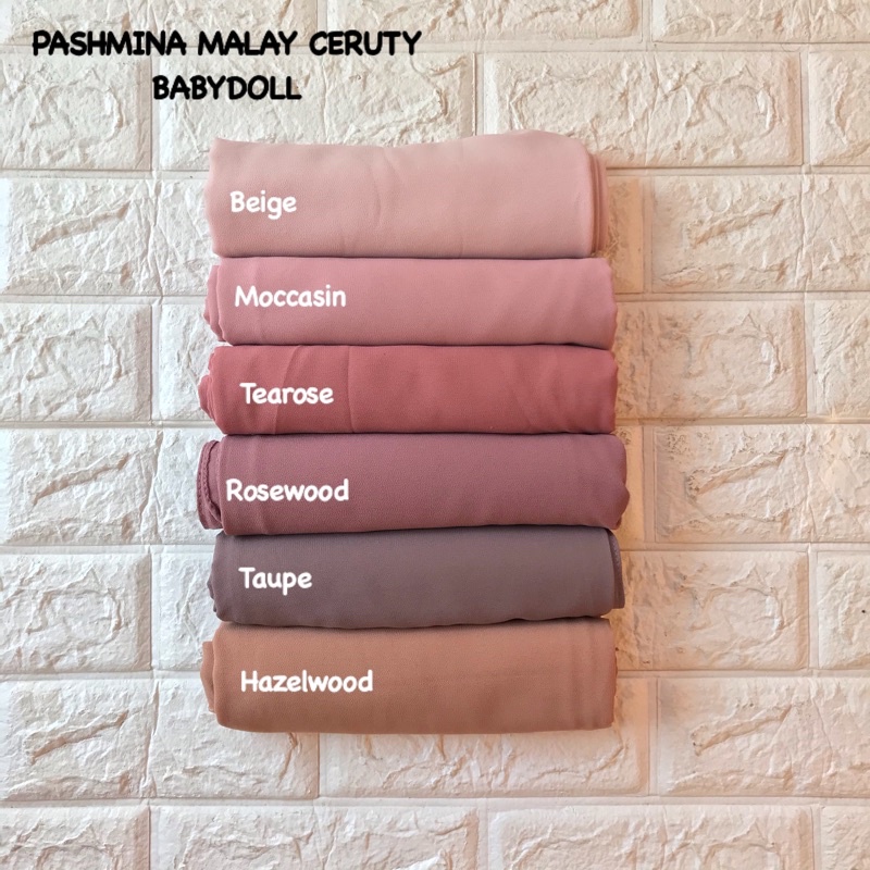 50WARNA PASHMINA MALAY POLOS CERUTY BABYDOLL PREMIUM JAHIT TEPI / PASMINA CERUTI BABY DOLL MALAYSIA IMPORT SABYAN HEAVY CHIFFON KERUDUNG HIJAB JILBAB TERMURAH PART 1