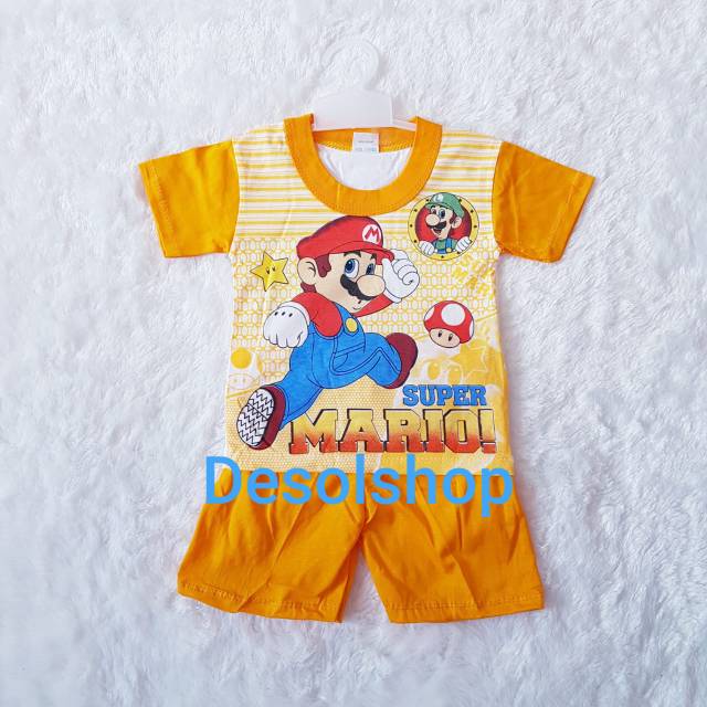 Stelan anak cowok karakter super mario