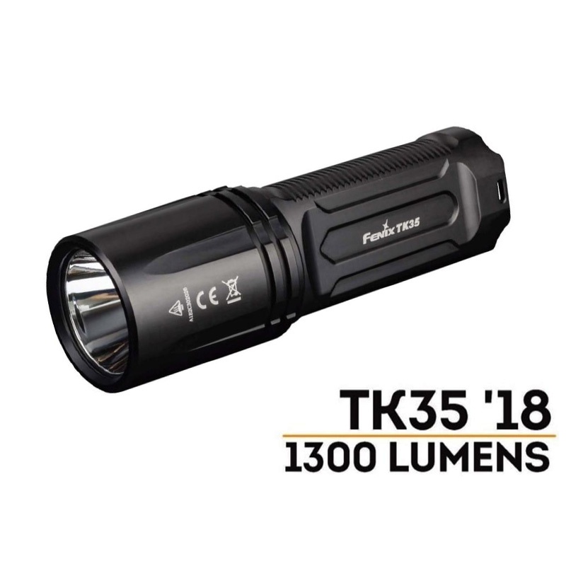 Fenix TK35 2018 XHP35 Hi LED Flashlight, Black, SM (TK35 2018 XHP35)