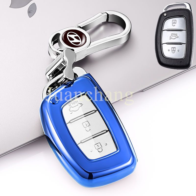 Casing Kunci Remote Mobil Bahan TPU Untuk Hyundai Sonata Santa Fe Elantra Accent Solaris Verna IX20 I30 IX35 Ix25 IX45 IX20