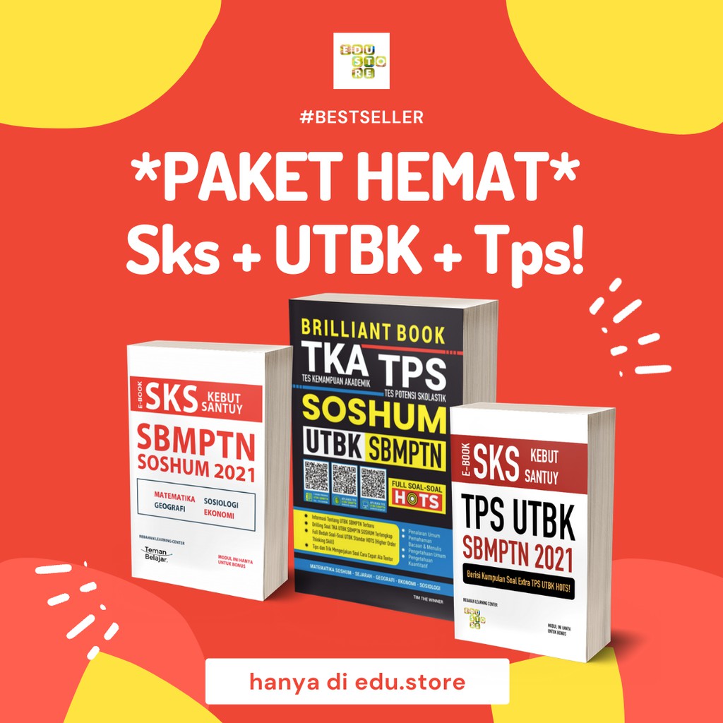 PAKET BUKU SBMPTN 2021 / BUKU UTBK 2021 / BUKU TPS 2021  