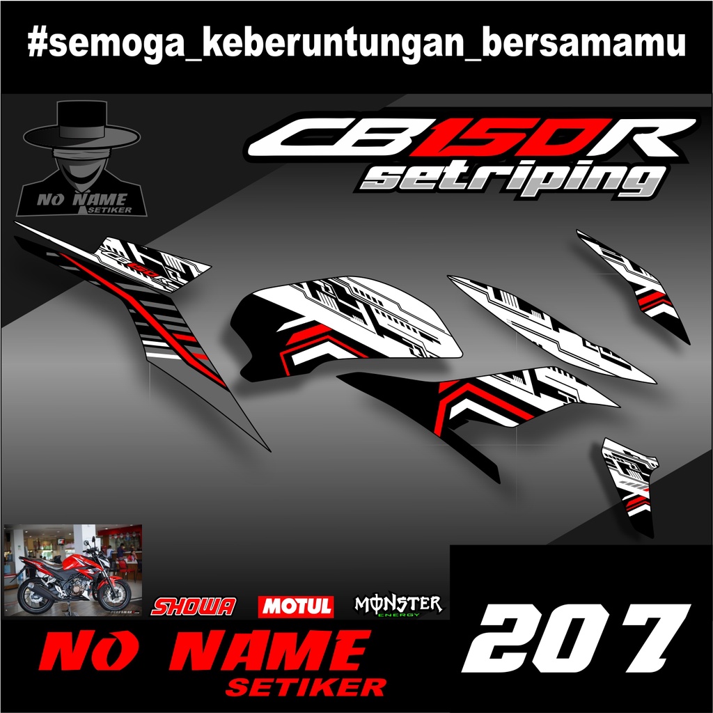 Striping CB150R / CB 150 R All New 2018 2019 (207) Variasi Sticker Stiker Skotlet Scotlite Motor LIST