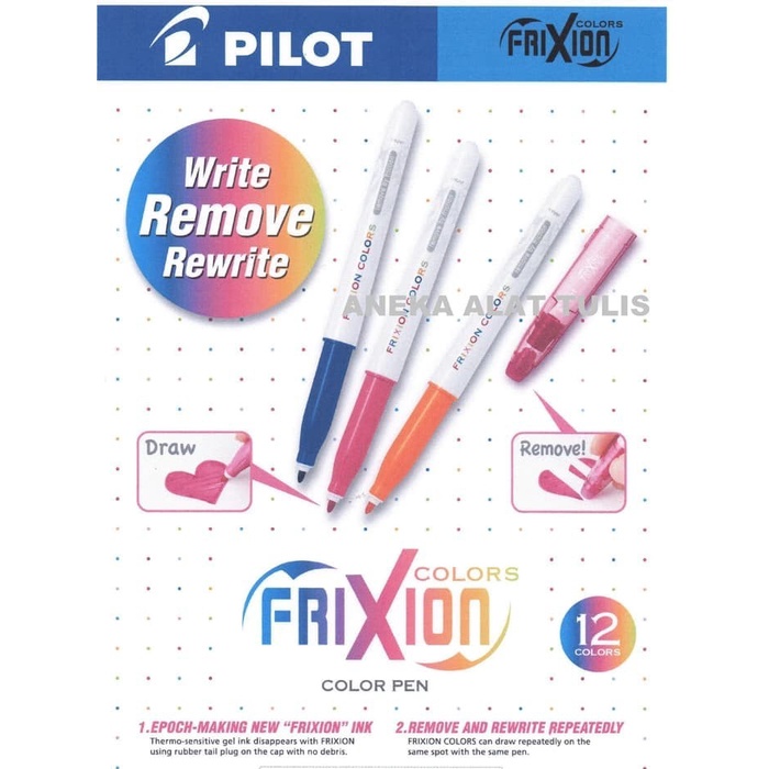 

Murah Pilot Pen Frixion Colors.. Limited