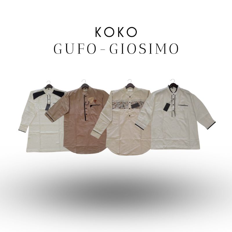 baju koko pria dewasa brand gufo giosimo branded mall original dengan tag