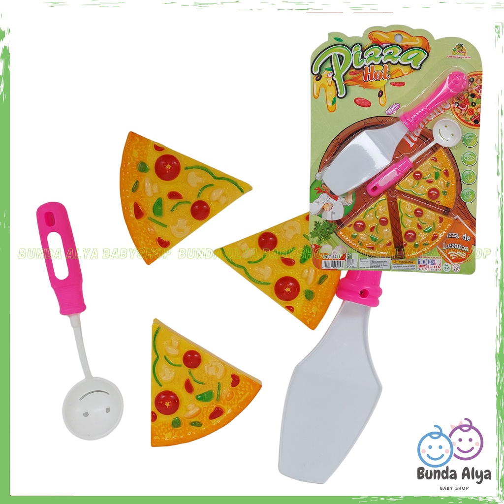 Mainan Pizza Set - Mainan Masak Masakan Edukasi Anak Pizza Potong - Pizza Hot Mainan GI