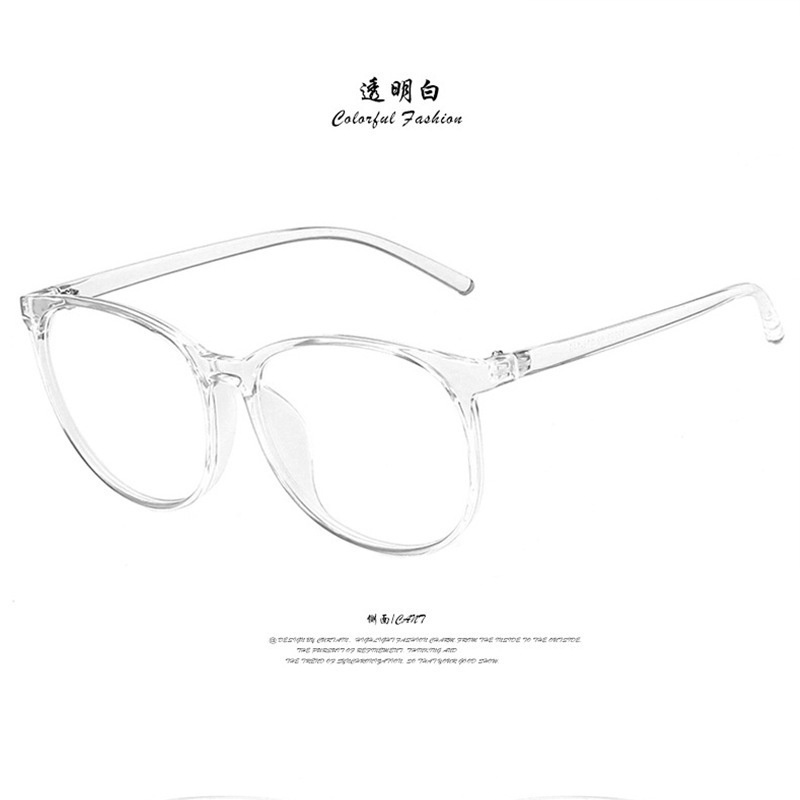 (YUZHU) COD Kacamata Anti Radiasi Gaya Busana Korea Bulat Cat Eye Frame untuk Wanita