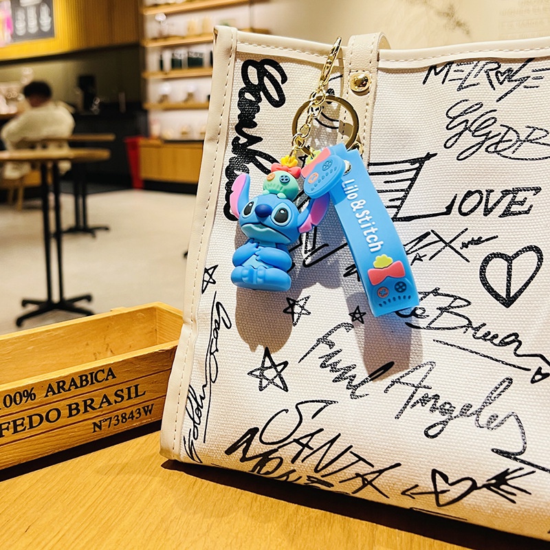 Gantungan Kunci Boneka Stitch Lilo &amp; Stitch Untuk Aksesoris Tas