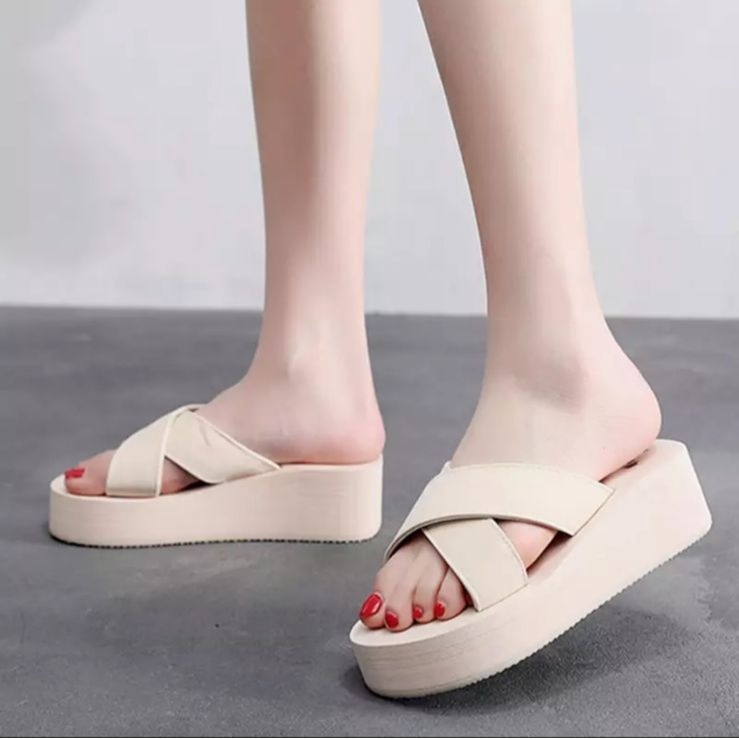 SANDAL WANITA WEDGES SPON SILANG ZMISTUO