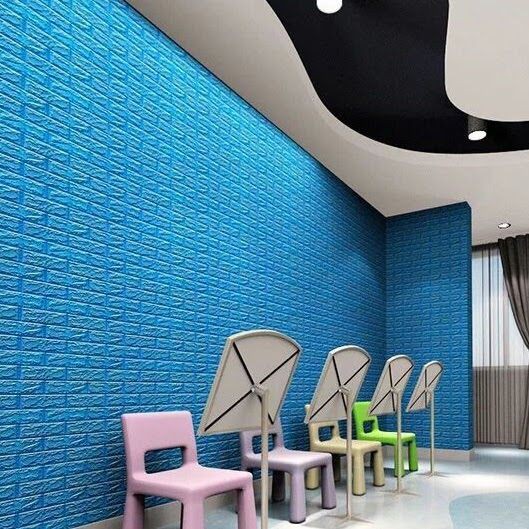 CUCI GUDANG Wallpaper Dinding Foam 3D Kecil Motif Batu Bata / Wallpaper Dinding Foam DD509
