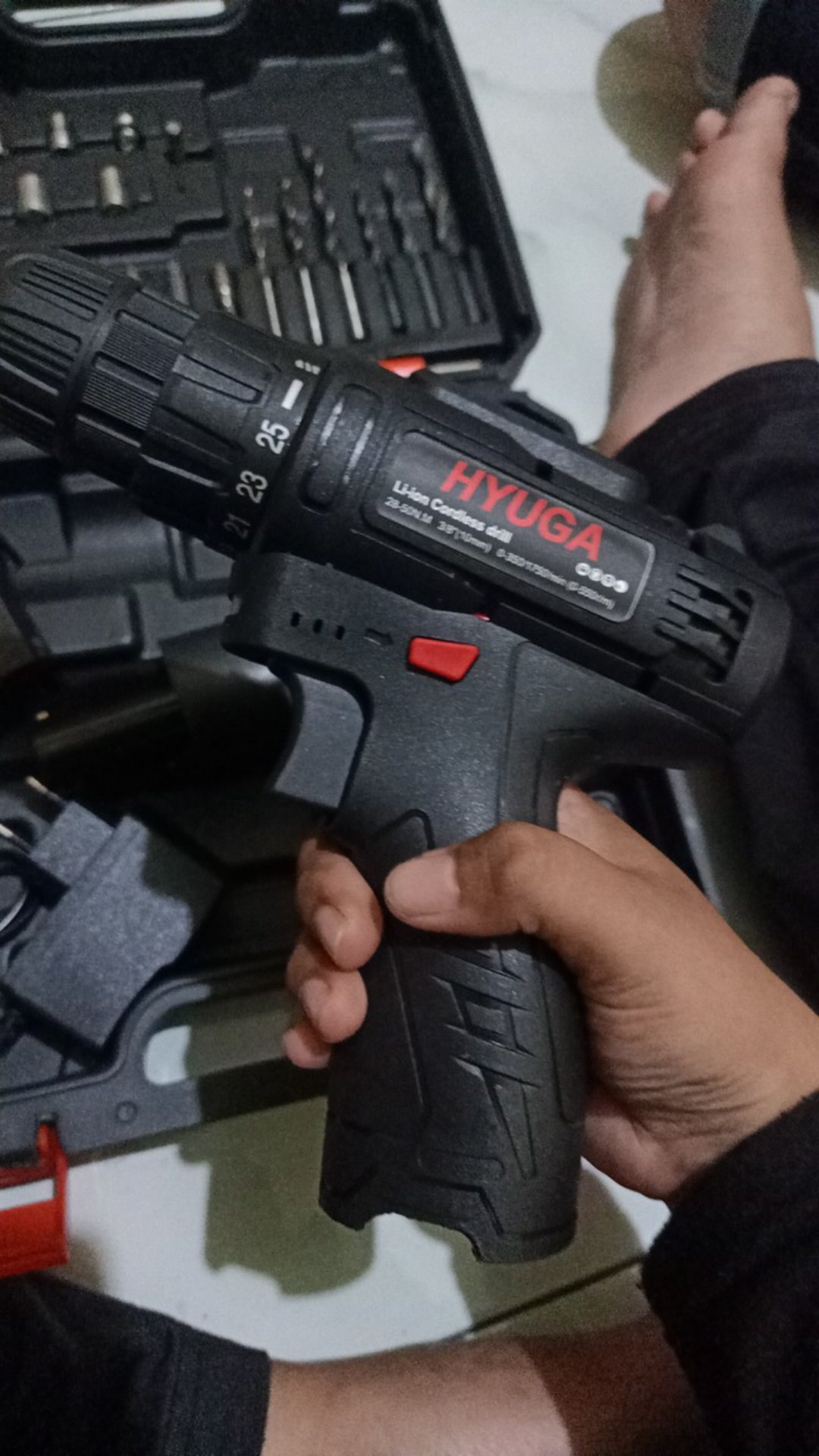 Promo Mesin Bor Baterai Cordless Hyuga By Uchiha Japan Teknologi Tembok Besi Kayu