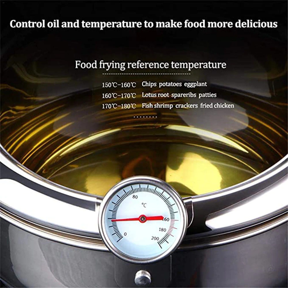 Ormismart Panci Masak Japanese Deep Frying Pot With Thermometer Diameter 24CM