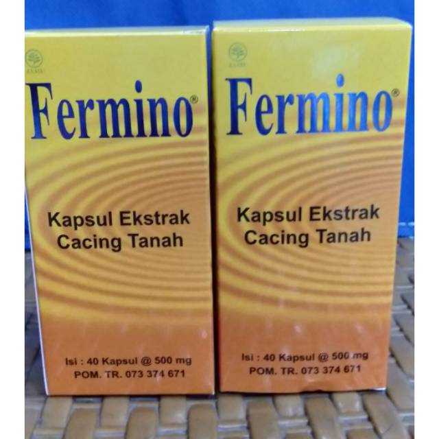 FERMINO KAPSUL EKSTRAK CACING TANAH  ISI 40 KAPSUL