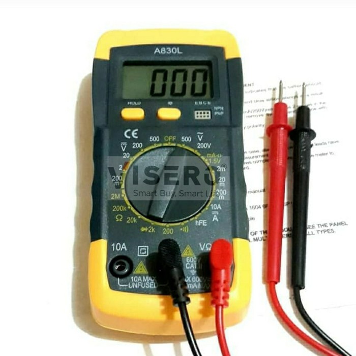 Multitester/ Avometer/ Multimeter Digital Visero Yellow (A-830L)