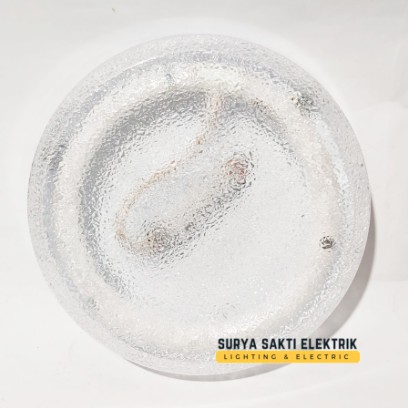 LAMPU PLAFON BULAT BARET AKRILIK KRISTAL BESAR