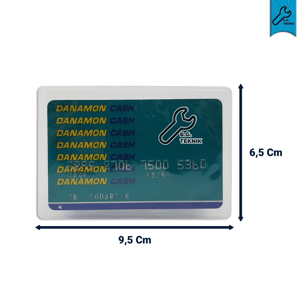 Plastik Cover Pelindung Kartu ATM / SIM / KTP / Kartu Nama