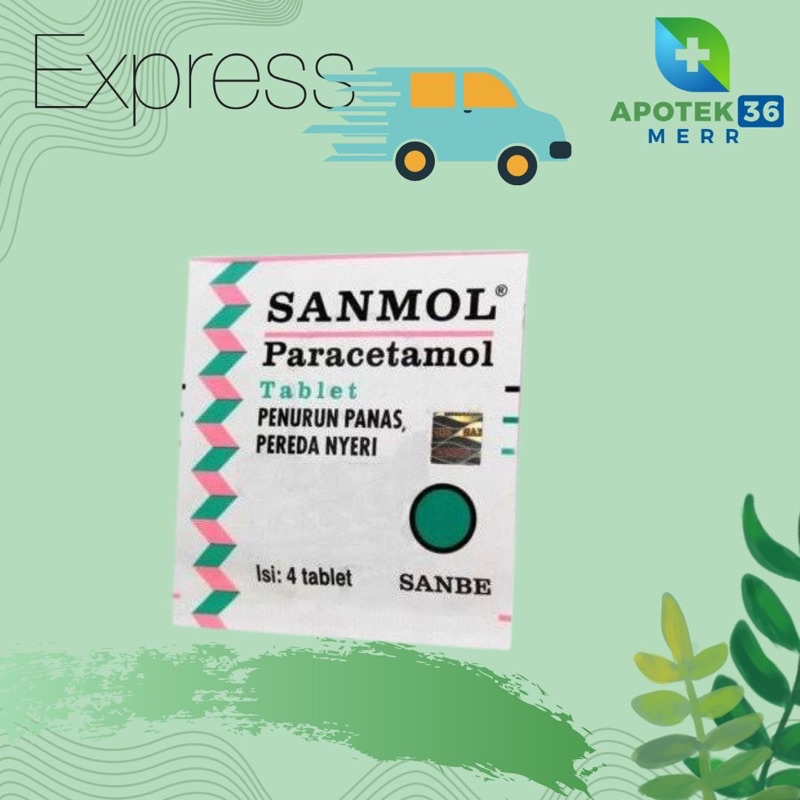 SANMOL PARACETAMOL TABLET isi 4