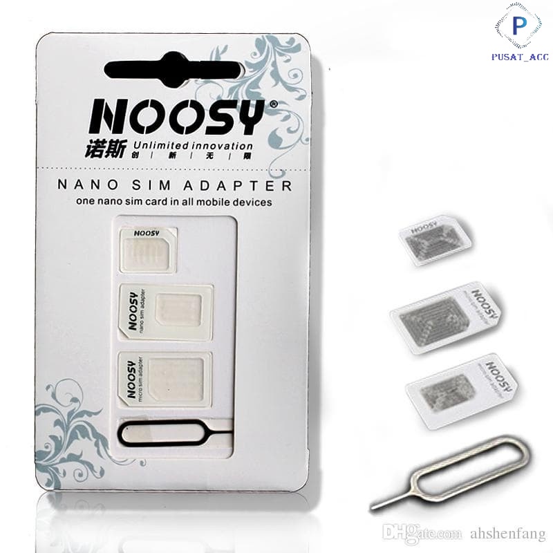 Nossy SIM Adaptor 3 in 1 Micro Nano dan Pin Ejector