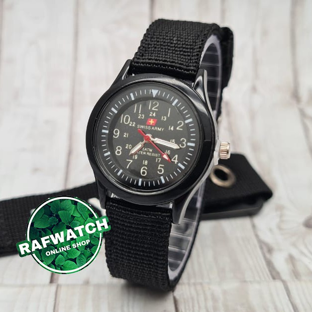 JAM TANGAN PRIA KANVAS STRAP SAA CASUAL WATCH UKURAN WANITA