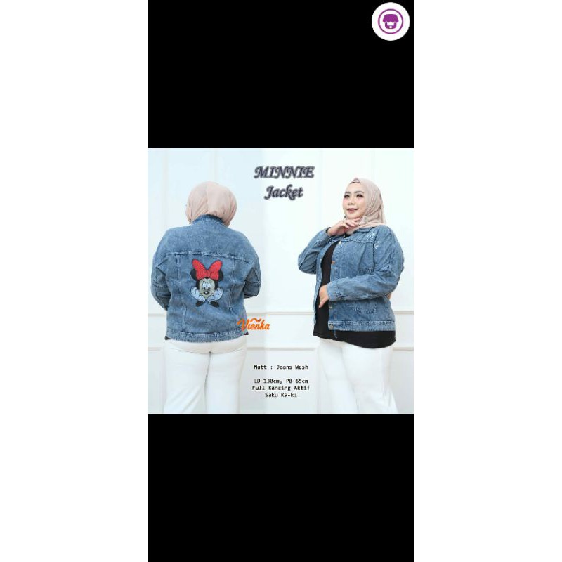 jaket jeans jumbo size besar