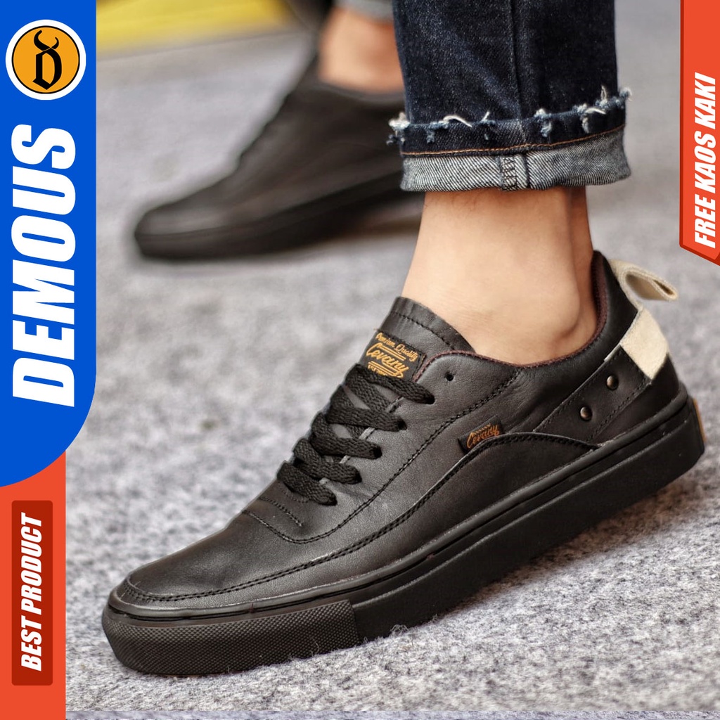 DEMOUS CYRE Sepatu Kasual Sneakers Kulit Asli Casual Original