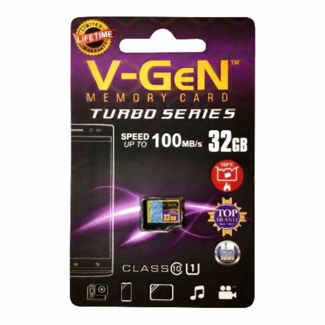 Micro SD V-GeN Top memory card 32GB class 10 Turbo series-original