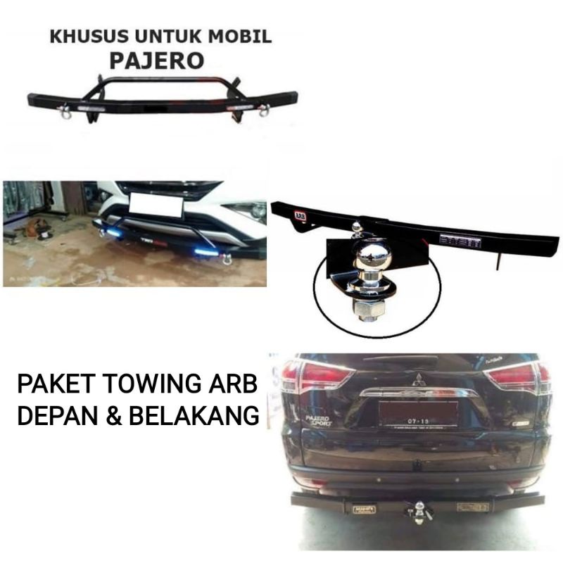 PAKET TOWING DEPAN BELAKANG ARB PAJERO TOWING PAJERO . LL