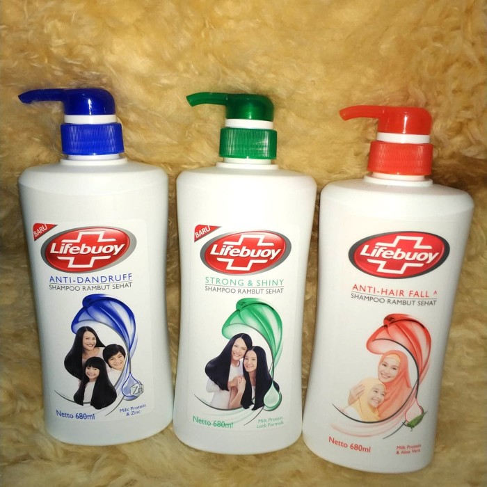 SHAMPOO LIFEBUOY 680 ml / SHAMPOO LIFEBUOY ANTI DANDRUFF / ANTI HAIR FALL / STRONG AND SHINY