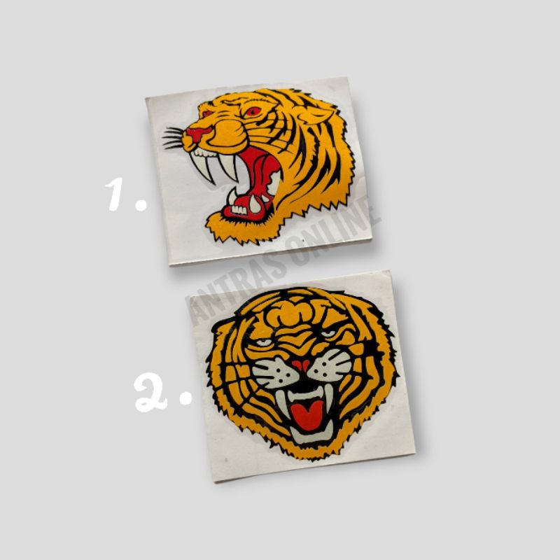 Cutting Sticker Kepala Macan Harimau - Stiker Motor