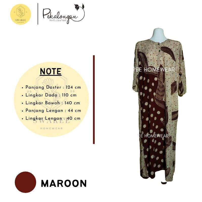 Baju Batik Wanita Daster Murah Batik Pekalongan Daster Rayon Busui Baju Wanita Dewasa Lengan Panjang