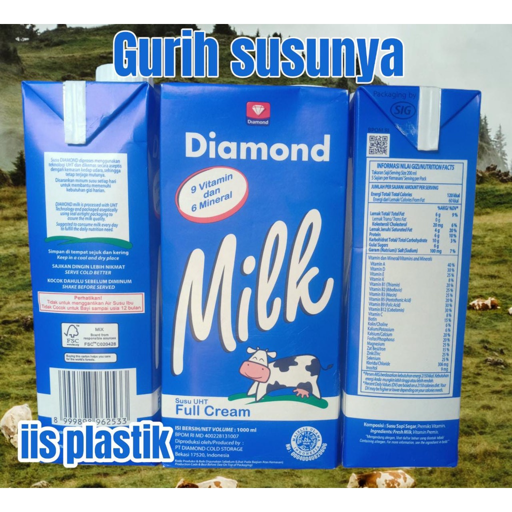 susu UHT /  susu UHT full cream / susu UHT Diamond