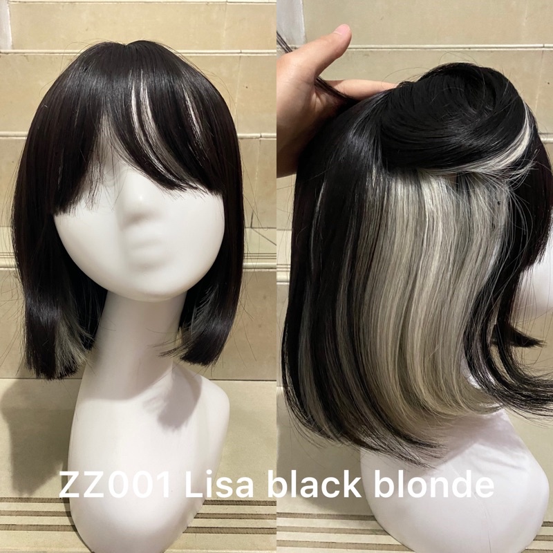 Full wig korean blow lisa blackpink 35 cm ZZ001 D125