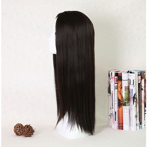 Wig Rambut Palsu Panjang Lurus Long Straight Wig Natural Look Hair Extension