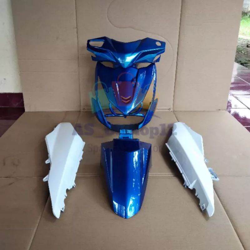Full body halus honda beat fi warna biru putih