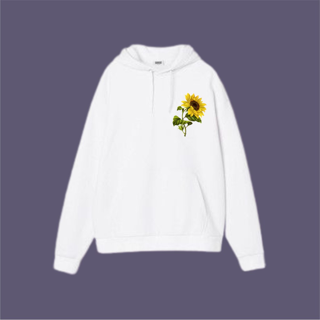 THE SUN FLOWER HOODIE WANITA - ATASAN CEWEK TEBAL PREMIUM