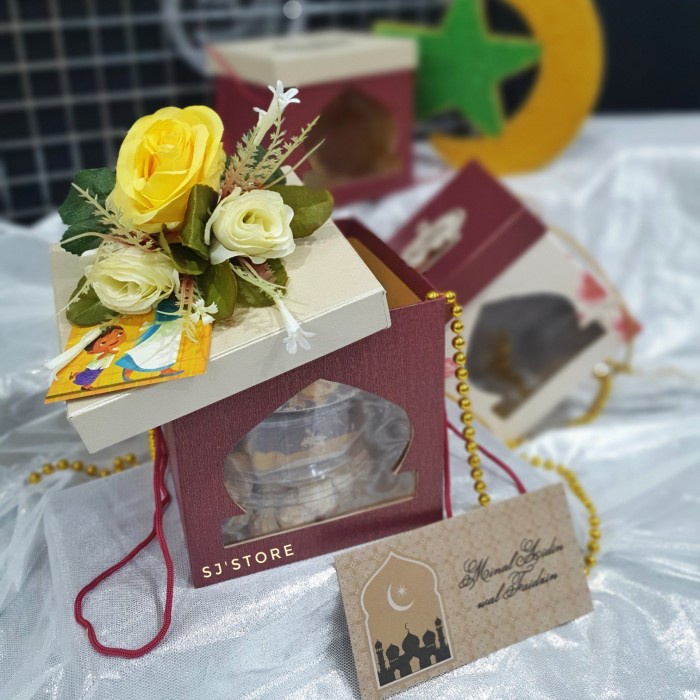 

Aksesoris hiasan box toples hampers lebaran idul fitri parcel 2021
