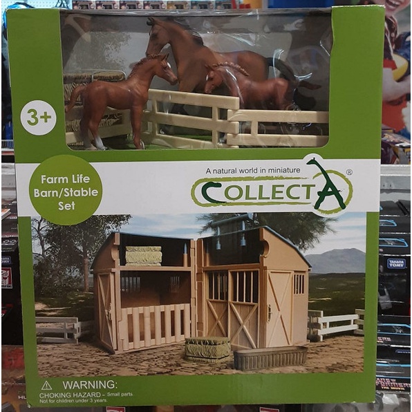 Sale Mainan: Collecta Farm Life Barn Horse Family Original 3+