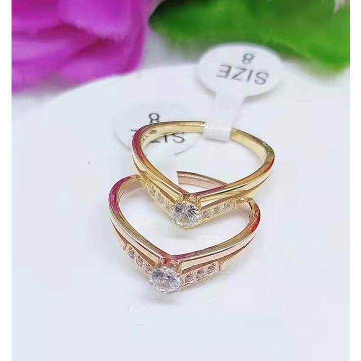 Cincin Titanium Permata Perhiasan Fashion 214,215