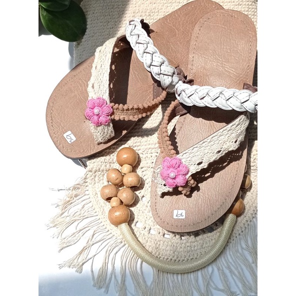 SPECIAL WHITE  BRAID Sandal boho Bali, boho sandal, sandal etnik, sandal boho, sandalbohemian, Sanda