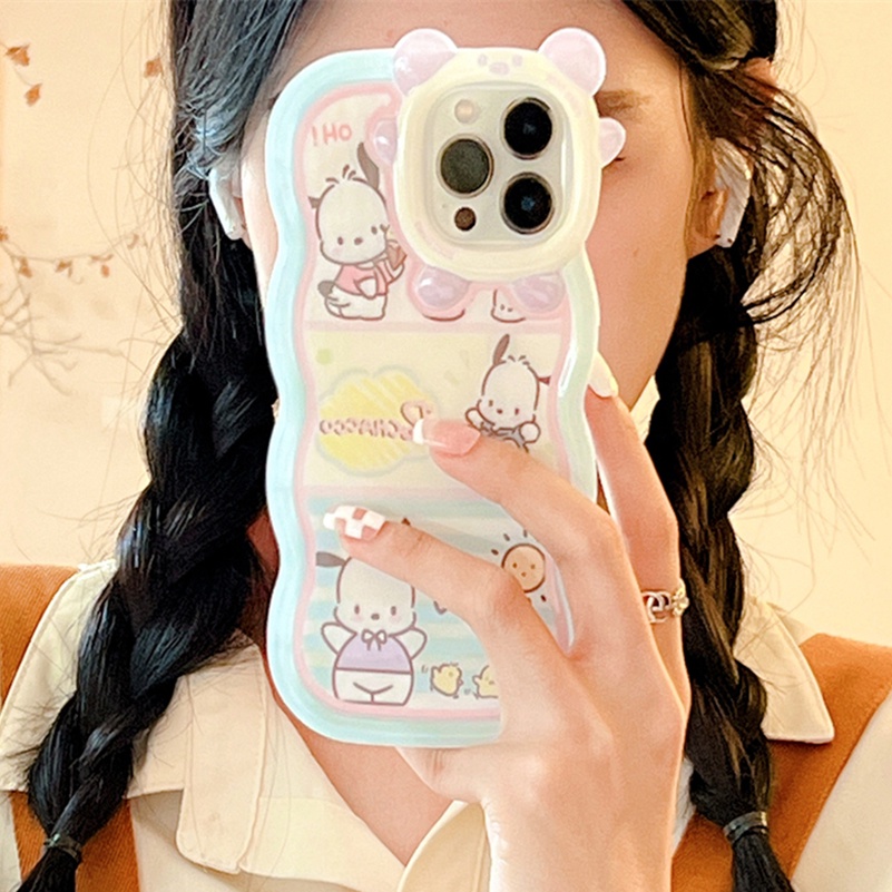 Casing Soft Case Silikon Motif Kartun Kelinci / Anjing / Kucing Untuk iPhone 13 / 12 / 11 Pro Max / X / Xr / Xsmax