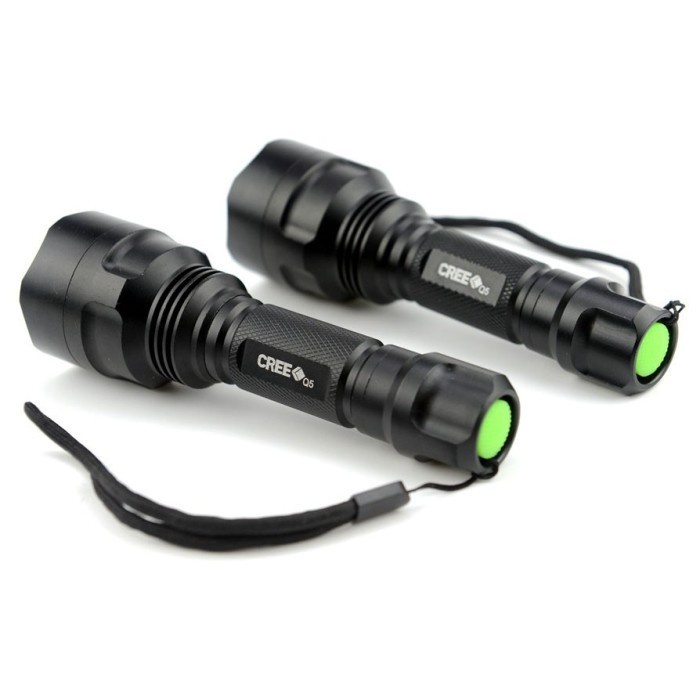 Senter Flaslight Camping TaffLED Cree Q5 3800 Lumens C8 LED Waterproof