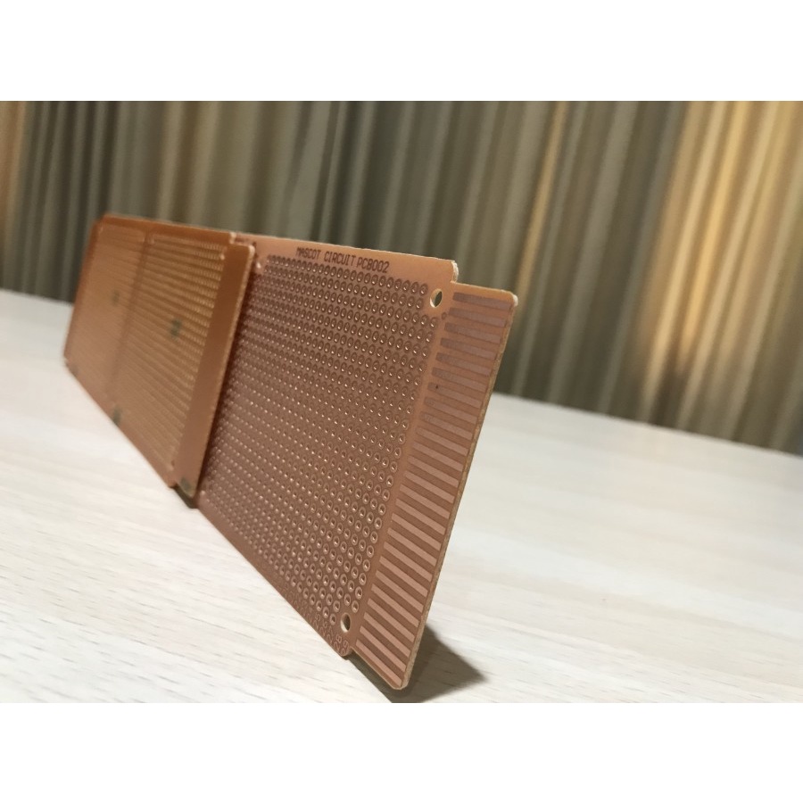 PCB TITIK LUBANG IC SINGLE LAYER 18.5 CM x 7.2 CM