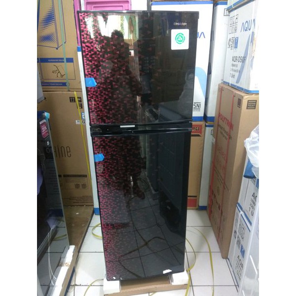 Kulkas 2 Pintu Sharp SJ 316 MG GB GR SHINE No Frost 256 Liter Tinggi 163 CM Glossy Door Garansi 5 TH